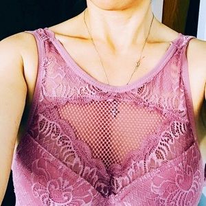 Push up soft pink bodysuit